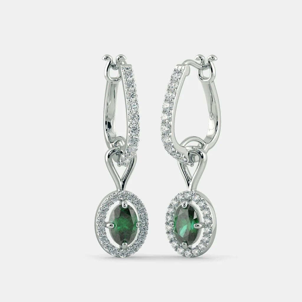 ATLANTIS EMERALD DIAMOND EARRINGS
