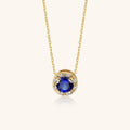 DAINTY BLUE SAPPHIRE NECKLACE
