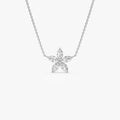 Solitaire Flower Necklace