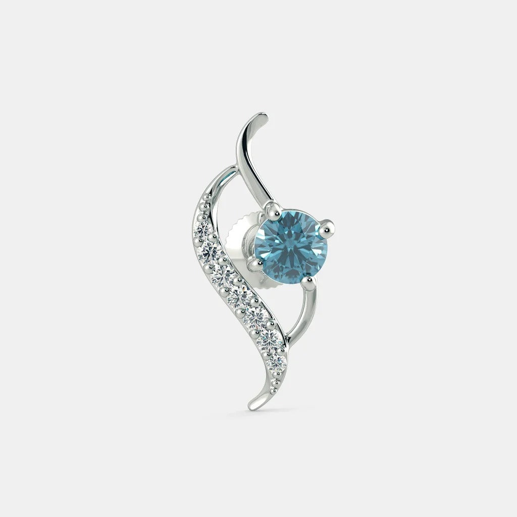 AQUAMARINE ZIRCON EARRINGS