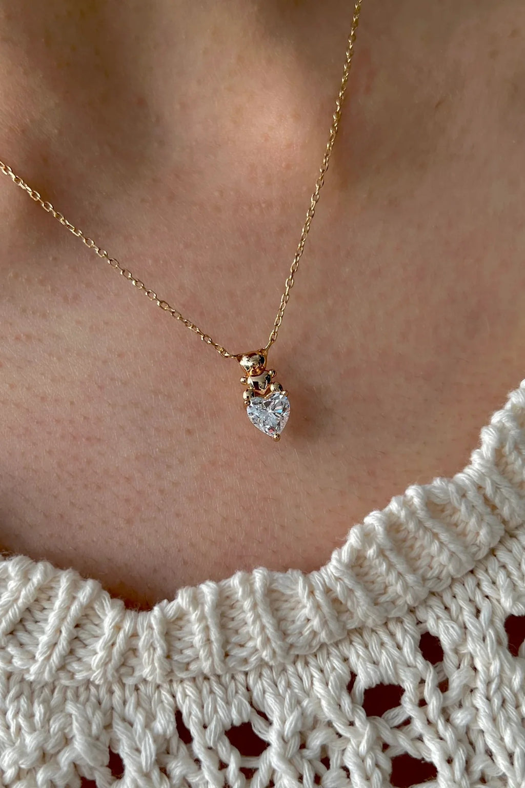 Tiny Teddie Necklace