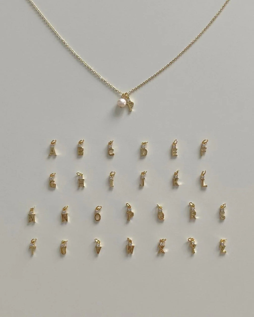 Pearl Initial Necklace