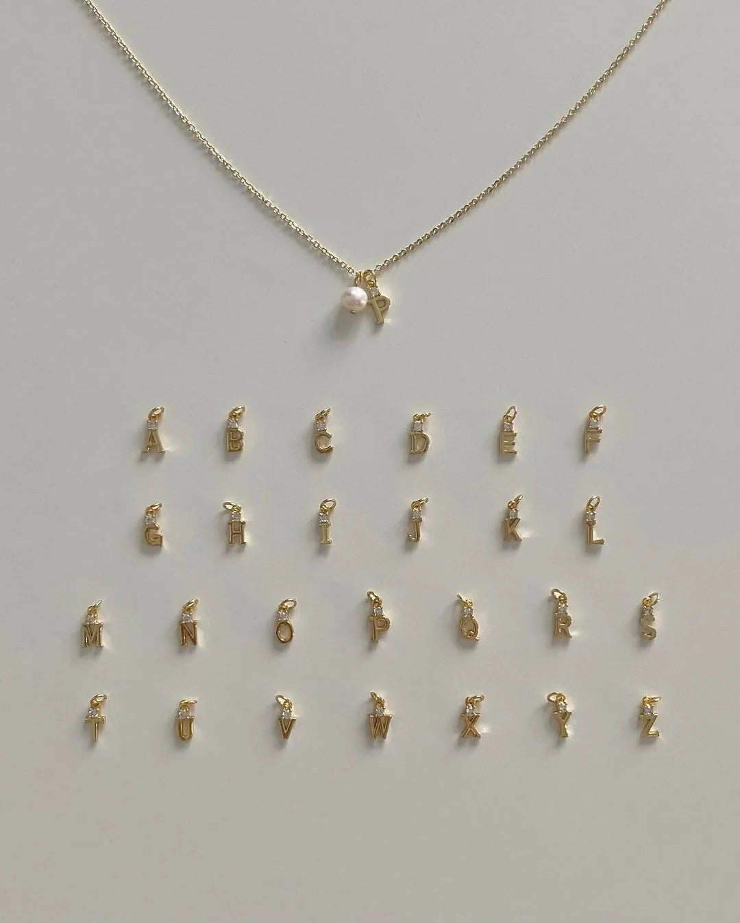 Pearl Initial Necklace