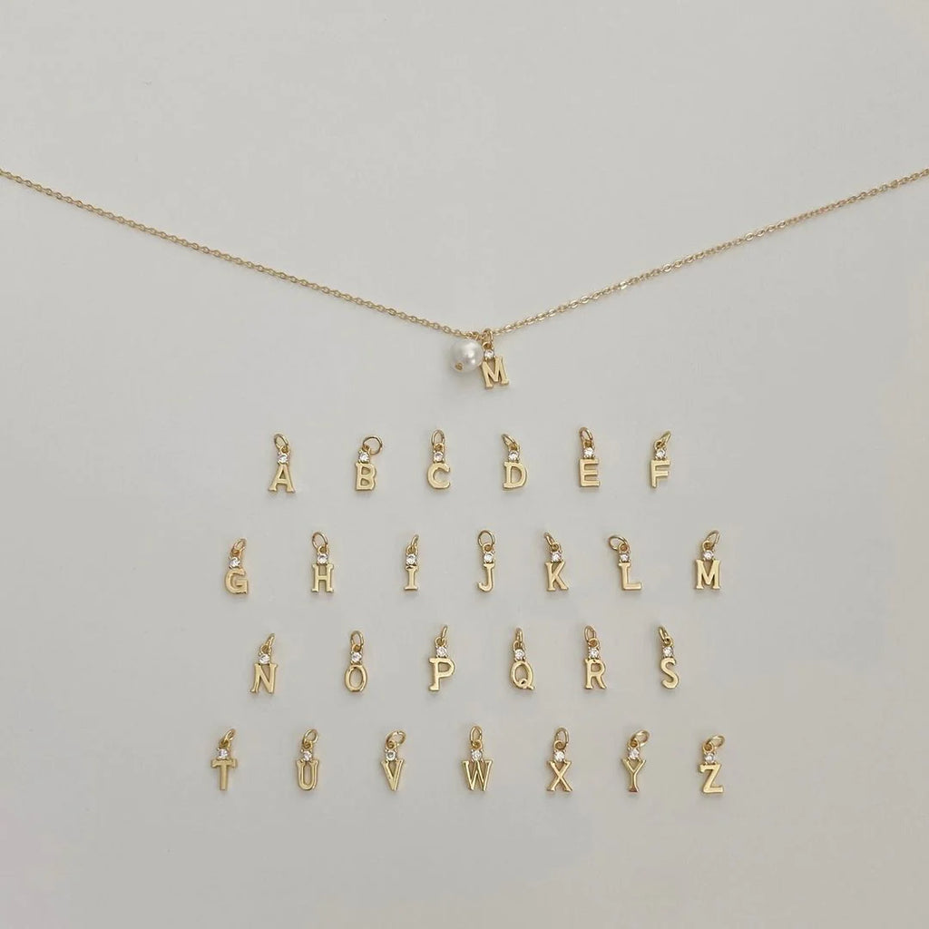 Pearl Initial Necklace