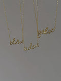 Zircoon Signature Name Necklace