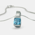 BLUE TOPAZ ZIRCON NECKLACE
