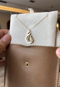 Diamond-Encrusted Letter Necklace