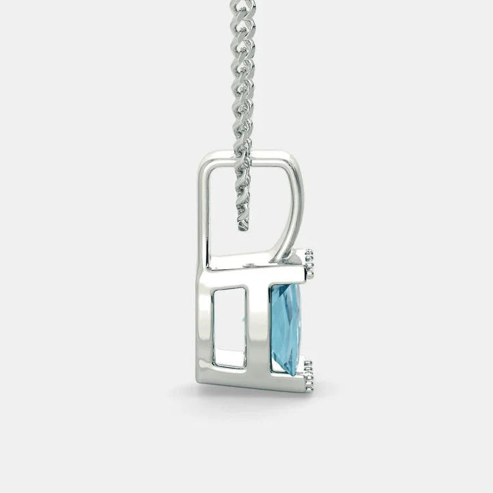 BLUE TOPAZ ZIRCON NECKLACE