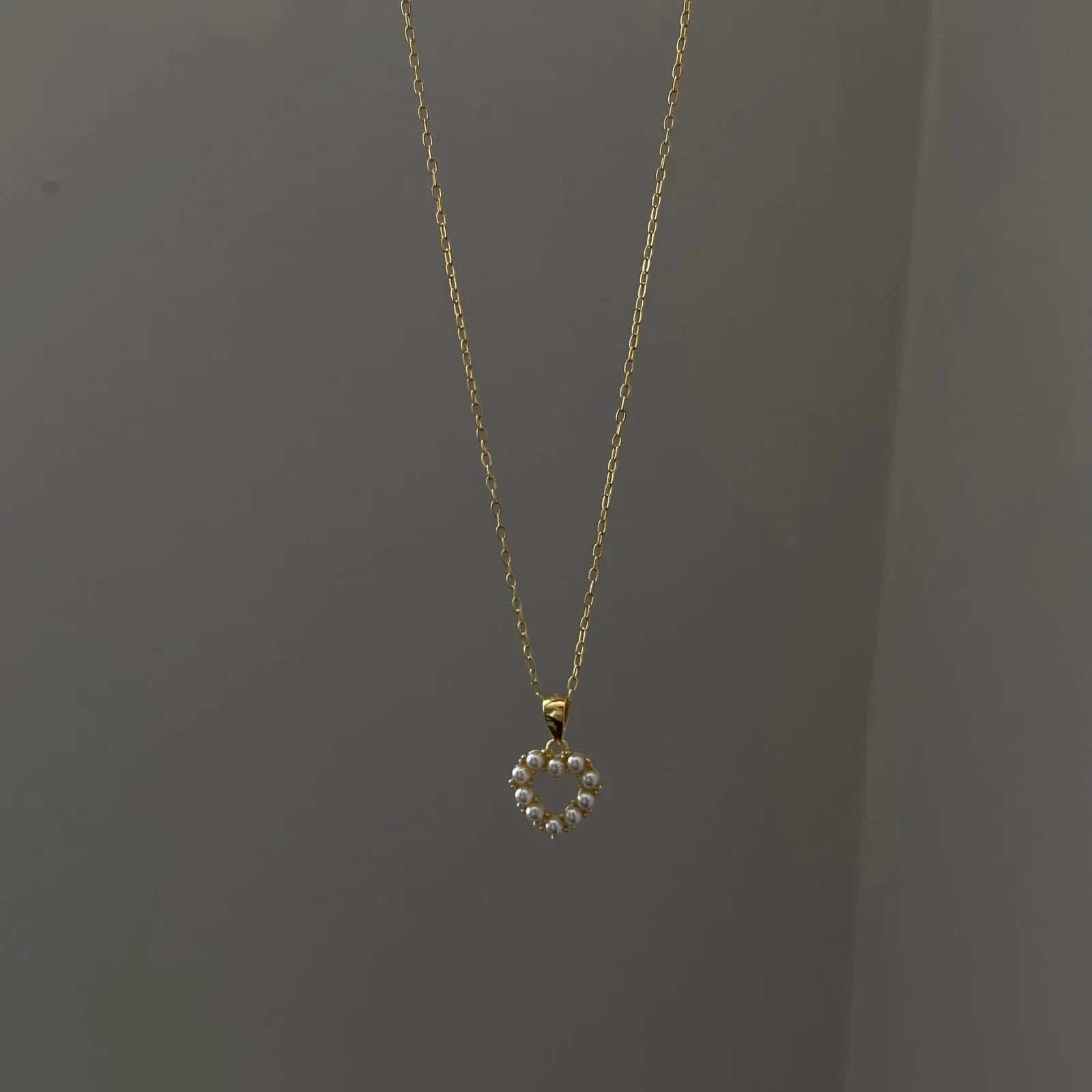 Pearl Heart Pendant Necklace